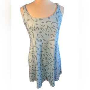 GGOV Teal leopard print Tennis/Golf Workout Dress w/adjustable straps Size XL